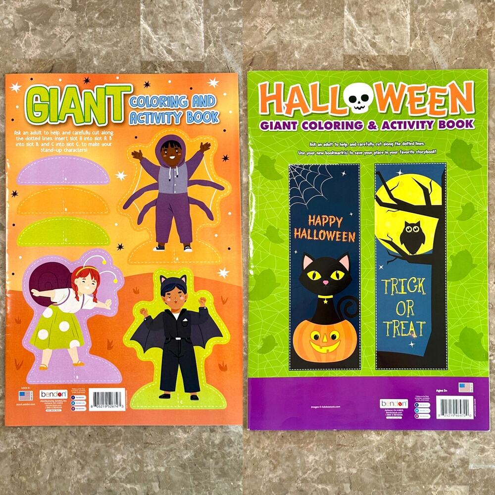 Halloween Giant/Jumbo Coloring/Activity Books & Sticker Activity Books Bundle - Picture 3 of 11
